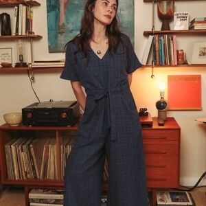 Oddbird Co. Divane XL Jumpsuit Blue